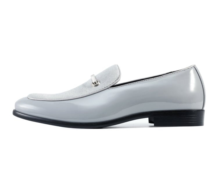 Amali Men's Andrew Grey Loafers by Amali – Don't Panic Shoes