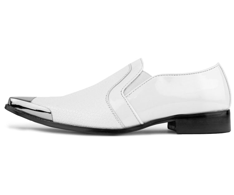Amali Men's Davis White Smoking Slippers by Amali – Don't Panic Shoes