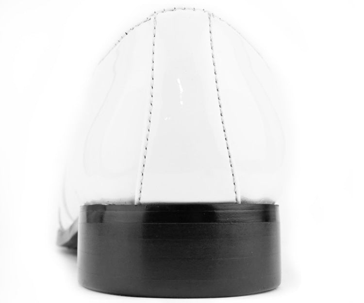 Amali Men's Davis White Smoking Slippers by Amali – Don't Panic Shoes