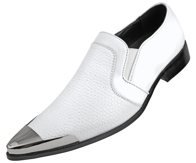 Amali Men's Davis White Smoking Slippers by Amali – Don't Panic Shoes