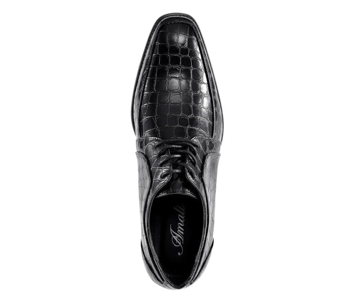 Amali Men's Pierre Black Oxfords by Amali – Don't Panic Shoes