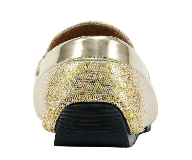 Amali Men's Samson Gold Driving Moccasins by Amali – Don't Panic Shoes