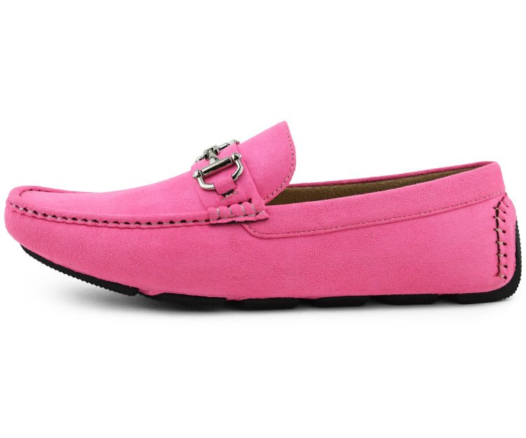 Amali Men's Walken Pink Driving Moccasins by Amali – Don't Panic Shoes