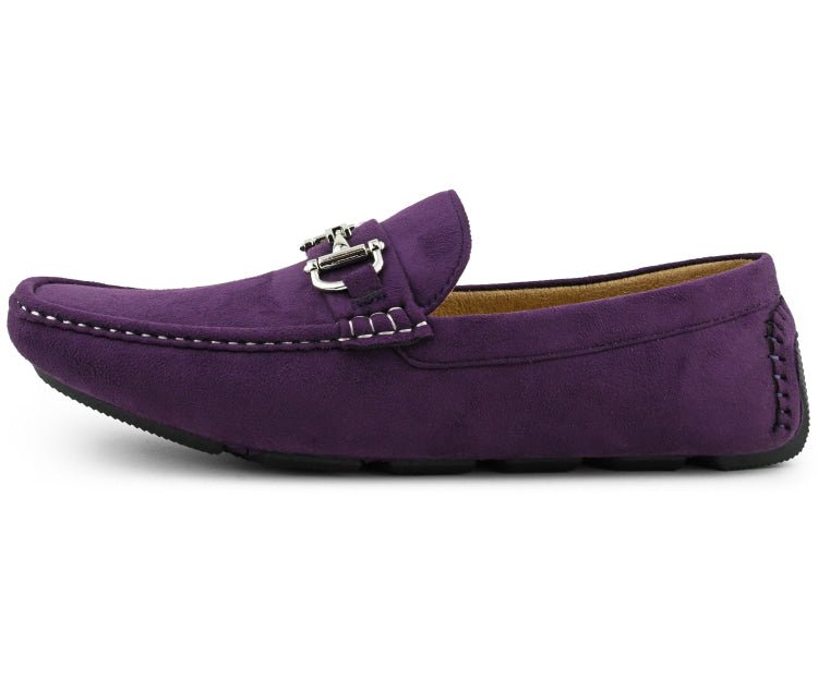 Amali Men's Walken Purple Driving Moccasins by Amali – Don't Panic Shoes