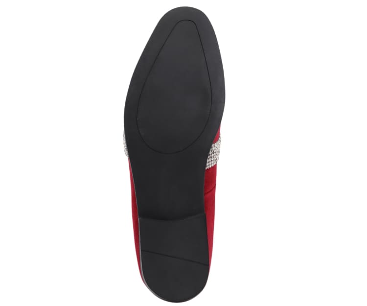 Amali Monarch Regal CrimSon Velvet Loafers Men’s Smoking Slippers by Amali – Don't Panic Shoes