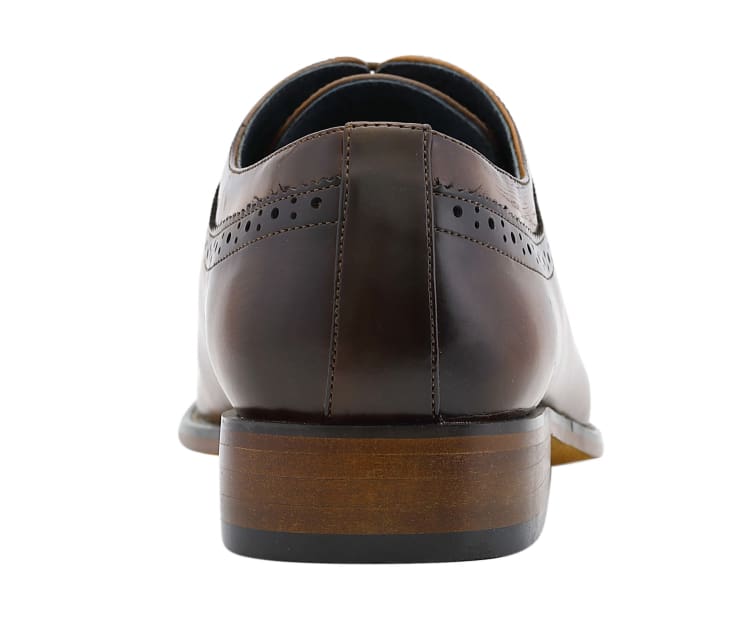 Amali Piedmont Men’S Cap Toe Oxford Black Leather Shoes Oxfords by Amali – Don't Panic Shoes