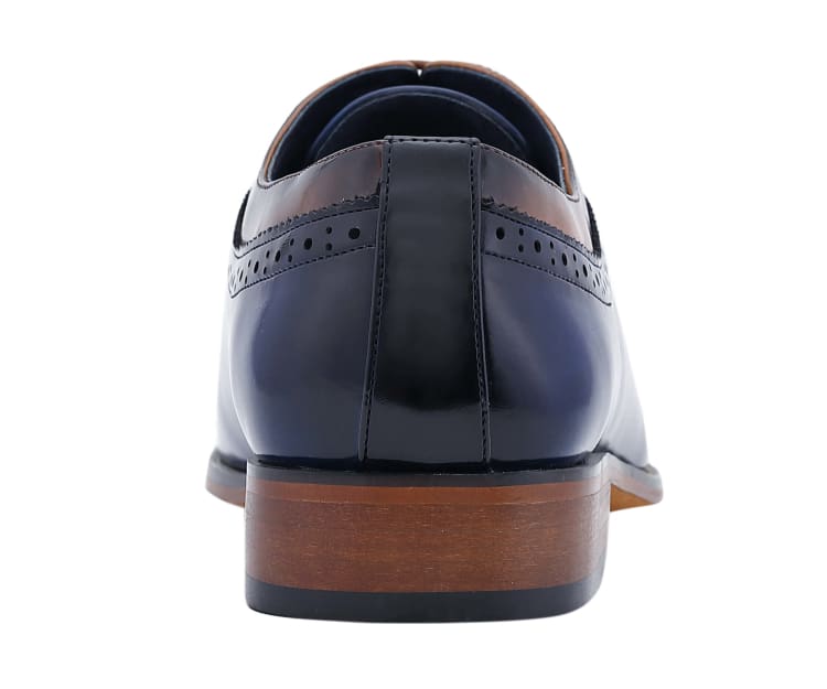 Amali Piedmont Men’S Cap Toe Oxford Black Leather Shoes Oxfords by Amali – Don't Panic Shoes