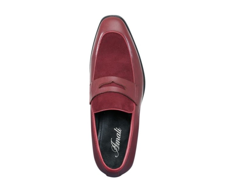 Amali Rian Red Luxe LoaferS Men’s Leather Loafers by Amali – Don't Panic Shoes