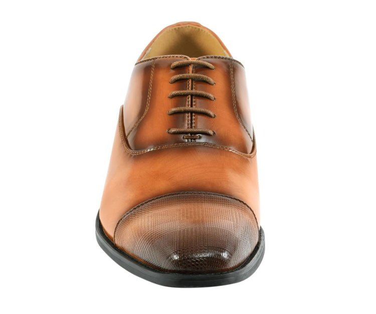 Amali ShoeS Conrad Tan Men’s Leather Oxfords Oxfords by Amali – Don't Panic Shoes