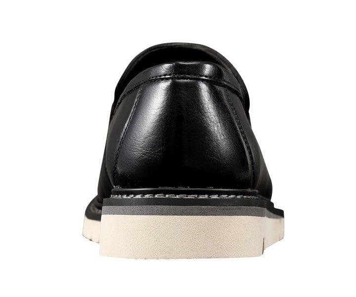 Amali ShoeS Hugh Classic Black Penny Loafer Men’s Man Made Loafers by Amali – Don't Panic Shoes