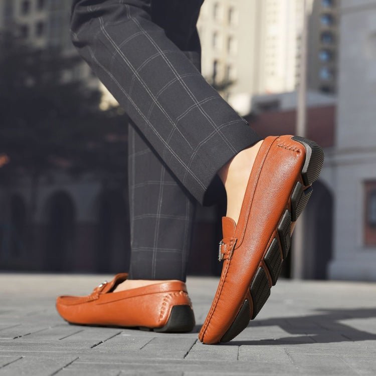 Amali Trentino Brown Slip On LoaferS Men’s Casual Moccasins Driving Moccasins by Amali – Don't Panic Shoes