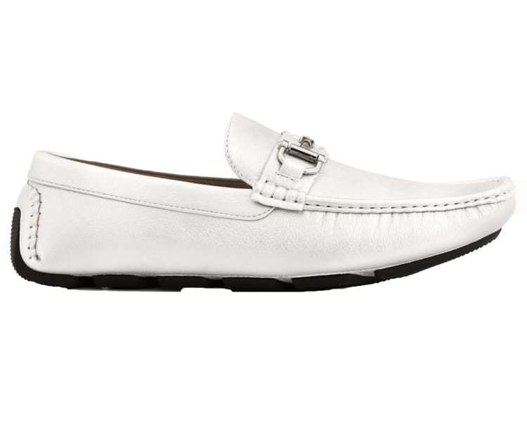 Amali Trentino Luxe Silver LoaferS Men’s Casual Moccasins Driving Moccasins by Amali – Don't Panic Shoes