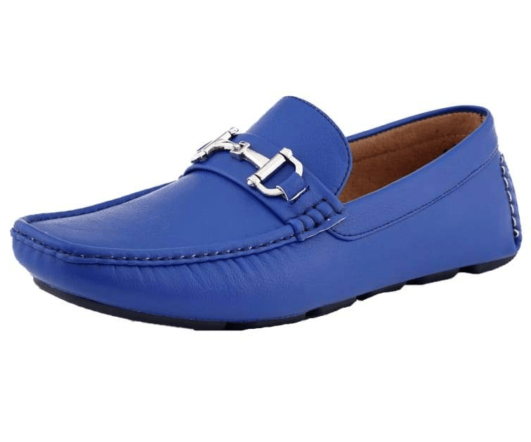 Amali Trentino Luxe Slip On LoaferS Men’s Blue Moccasins Driving Moccasins by Amali – Don't Panic Shoes