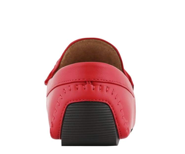 Amali Trentino Luxury Slip On LoaferS Men’s Red Driving Moccasins by Amali – Don't Panic Shoes