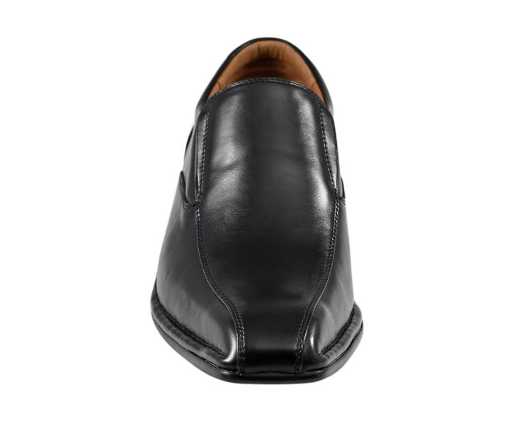 Amali Victor Luxe Moc Toe LoaferS Men’s Leather Black Loafers by Amali – Don't Panic Shoes