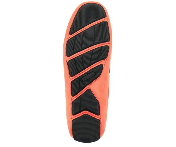 Amali Walken Men's Suede Driving Shoes Coral Driving Moccasins by Amali – Don't Panic Shoes