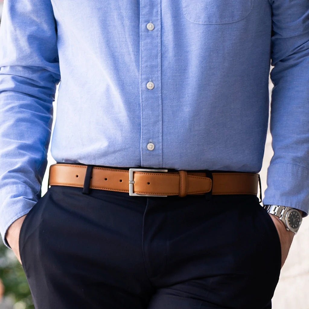 Amberjack Full Grain ClaSsic Belt Men’s Leather Honey Belts by Amberjack – Don't Panic Shoes