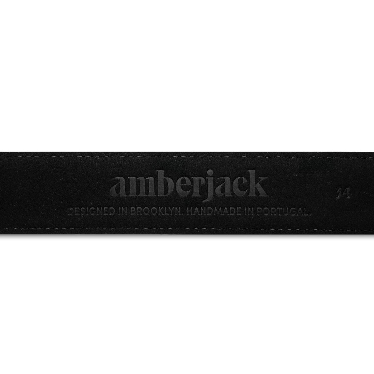 Amberjack Handmade Leather Belt Men's Leather Obsidian Belts by Amberjack – Don't Panic Shoes