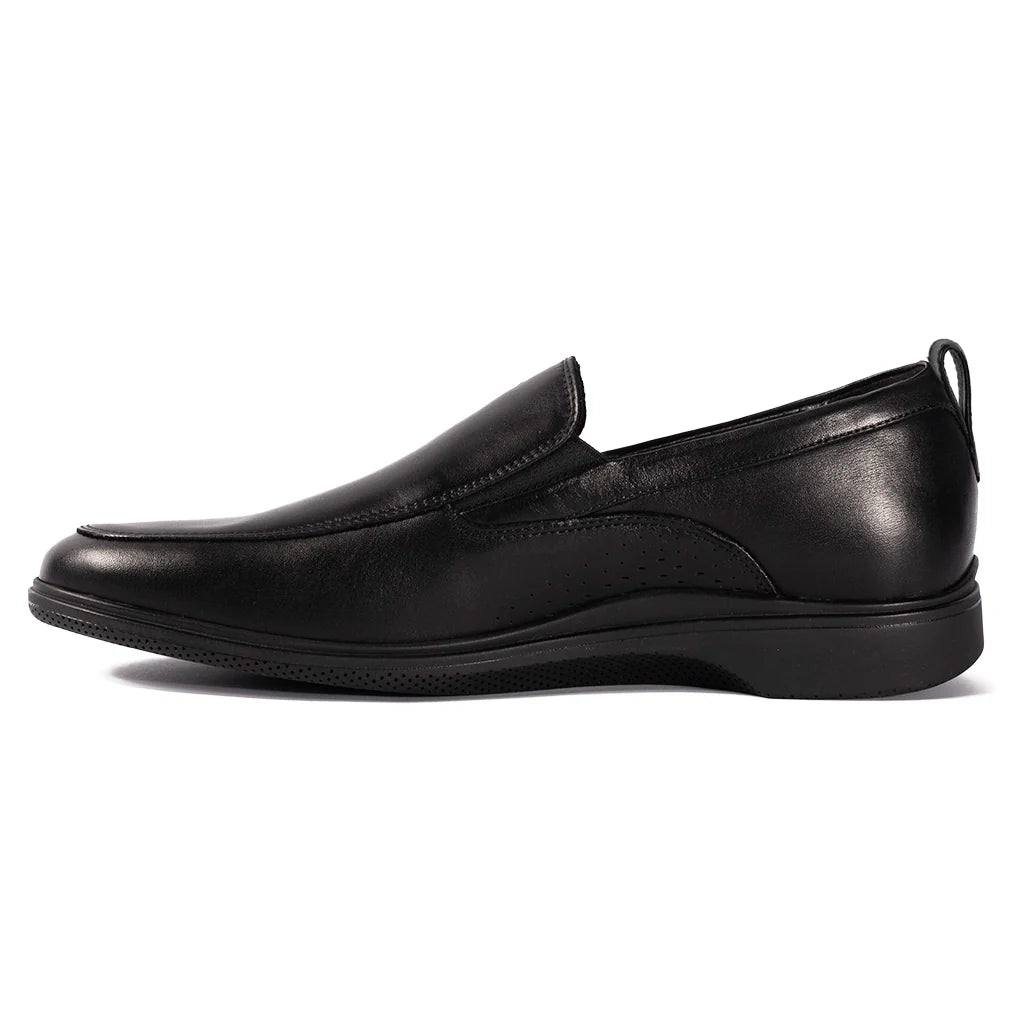 Amberjack Men's The Slip On Vegan Leather Obsidian Men's Dress Shoes by Amberjack – Don't Panic Shoes
