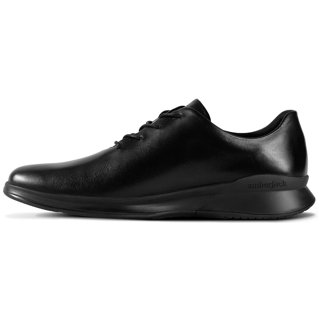 Amberjack Men's Whole Cut Hybrid Calfskin Leather Obsidian Men's Dress Shoes by Amberjack – Don't Panic Shoes