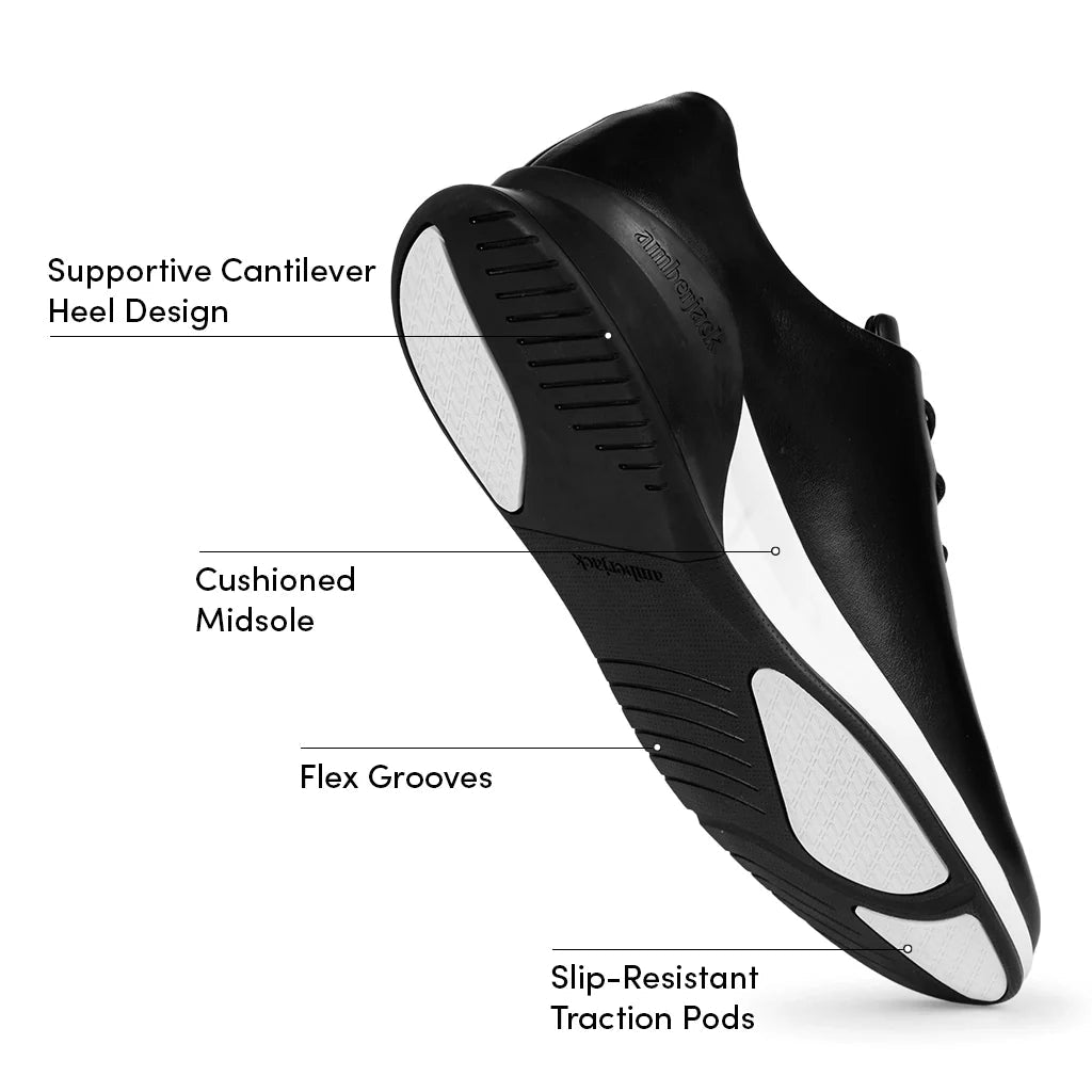 Amberjack - Men's Whole Cut Hybrid Onyx Premium Shoes Men's Dress Shoes by Amberjack – Don't Panic Shoes