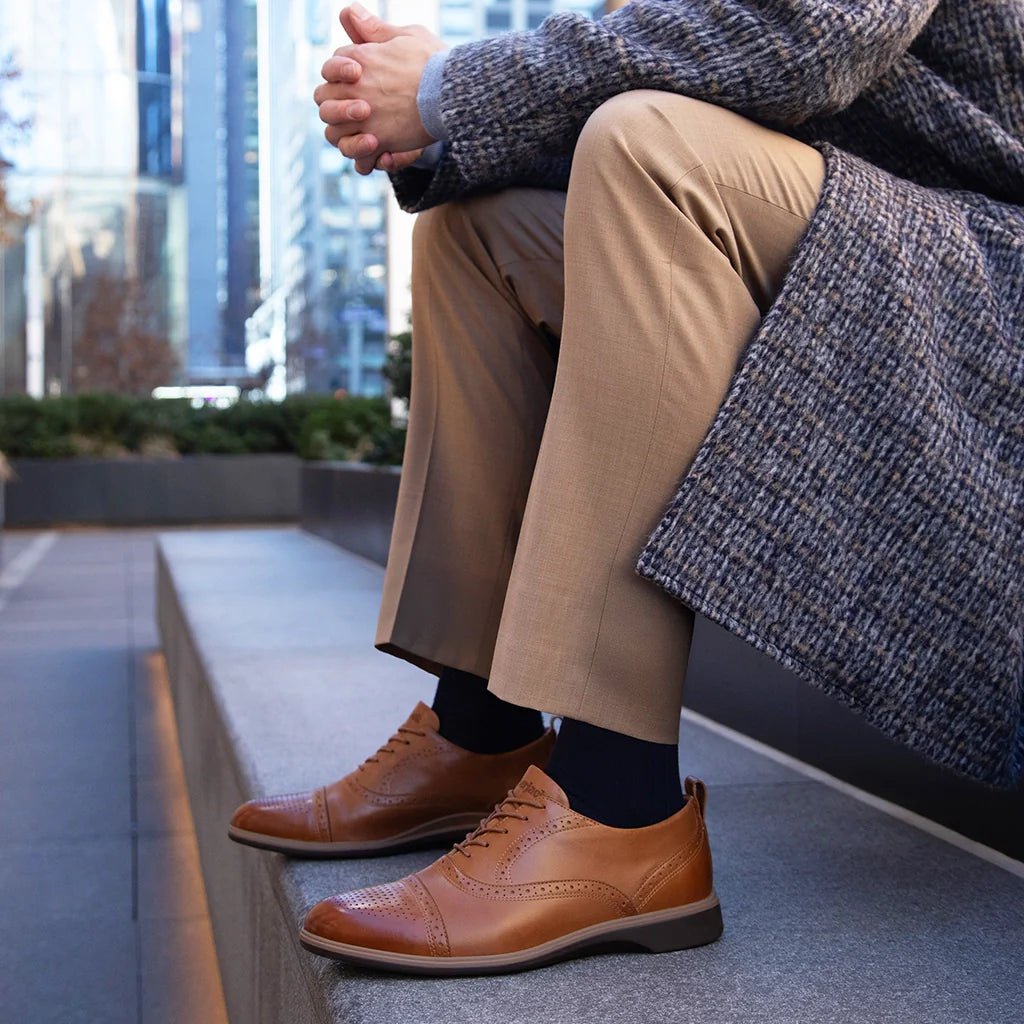 Amberjack The Cap - Toe Men's Honey Shoes Men's Dress Shoes by Amberjack – Don't Panic Shoes