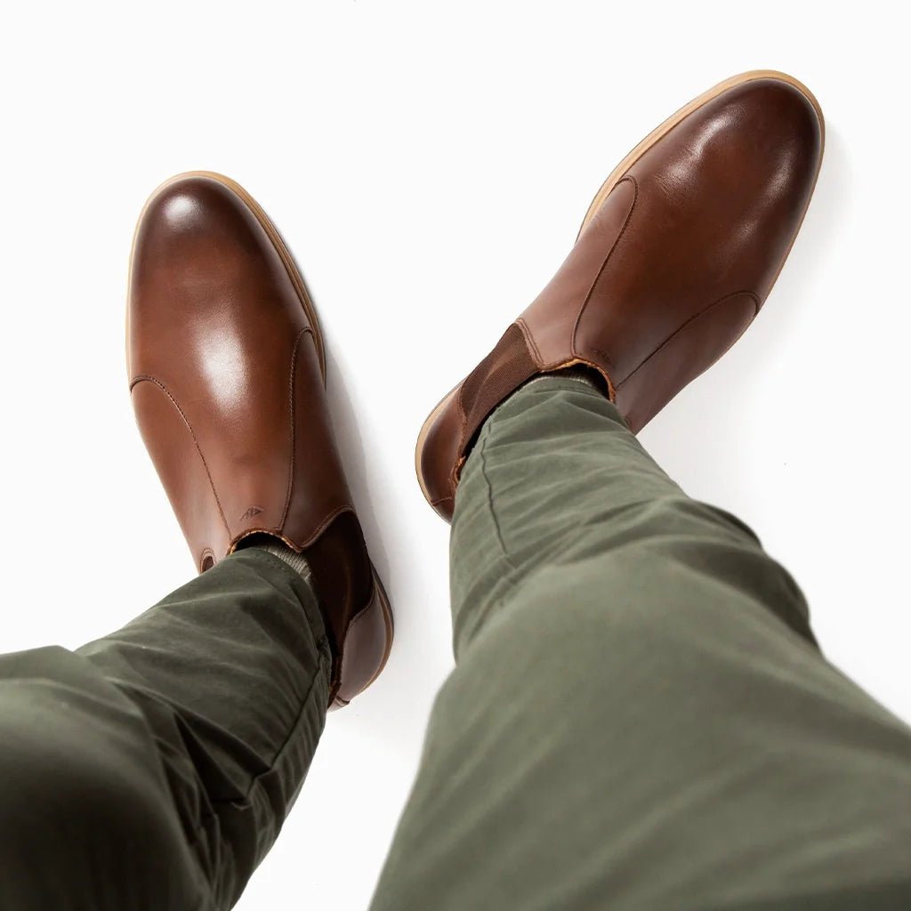 Amberjack The ChelSea Men’s Chestnut Premium Classic Men's Chelsea Boots by Amberjack – Don't Panic Shoes