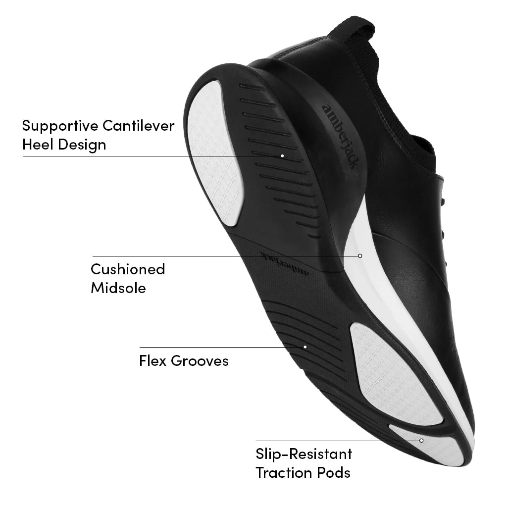 Amberjack The Hybrid Men's Onyx Men's Dress Shoes by Amberjack – Don't Panic Shoes