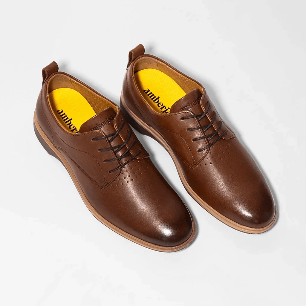 Amberjack The Original Men’S Chestnut Leather Shoes Men's Dress Shoes by Amberjack – Don't Panic Shoes