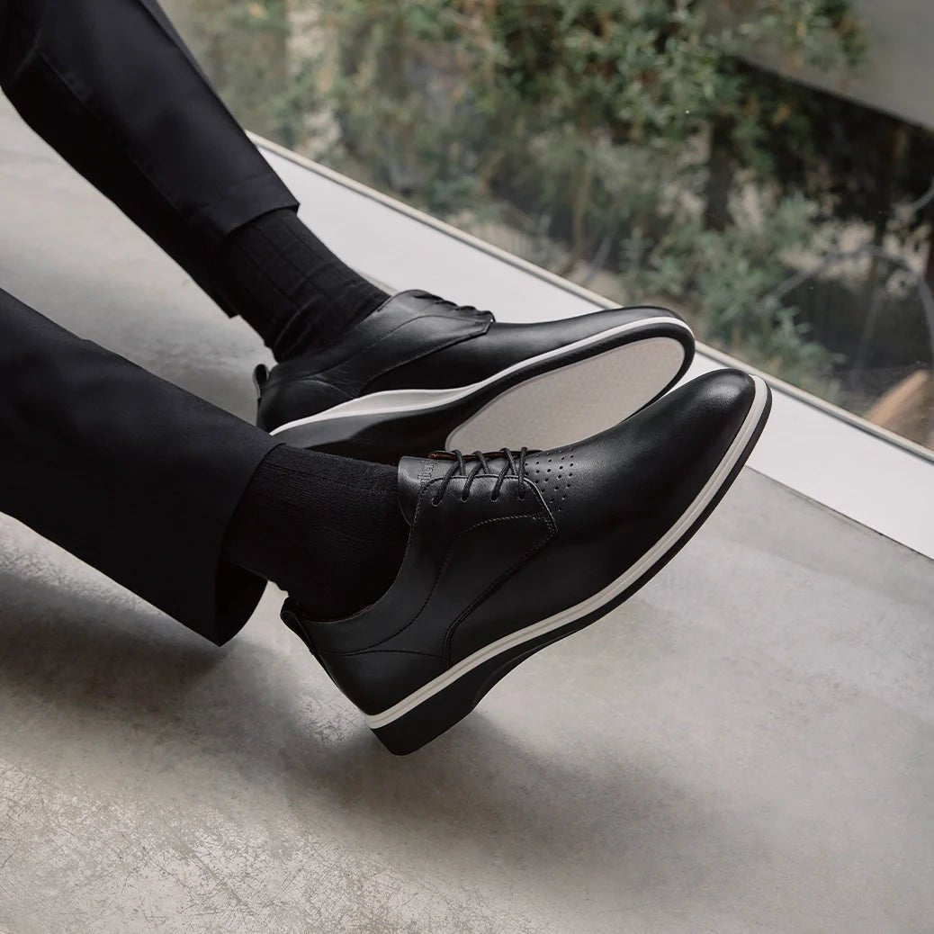 Amberjack The Original Men’S Onyx Leather Men's Dress Shoes by Amberjack – Don't Panic Shoes