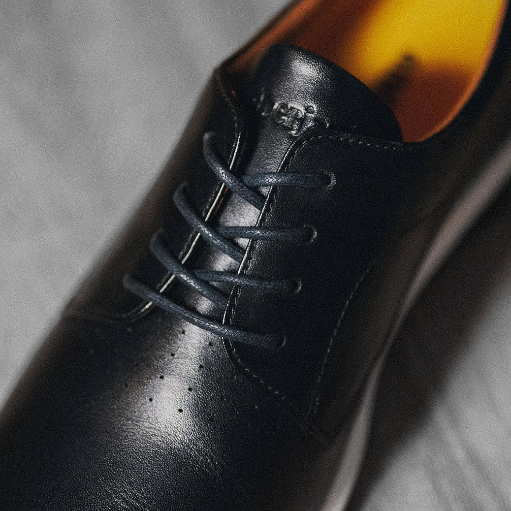 Amberjack The Original Men’S Onyx Leather Men's Dress Shoes by Amberjack – Don't Panic Shoes