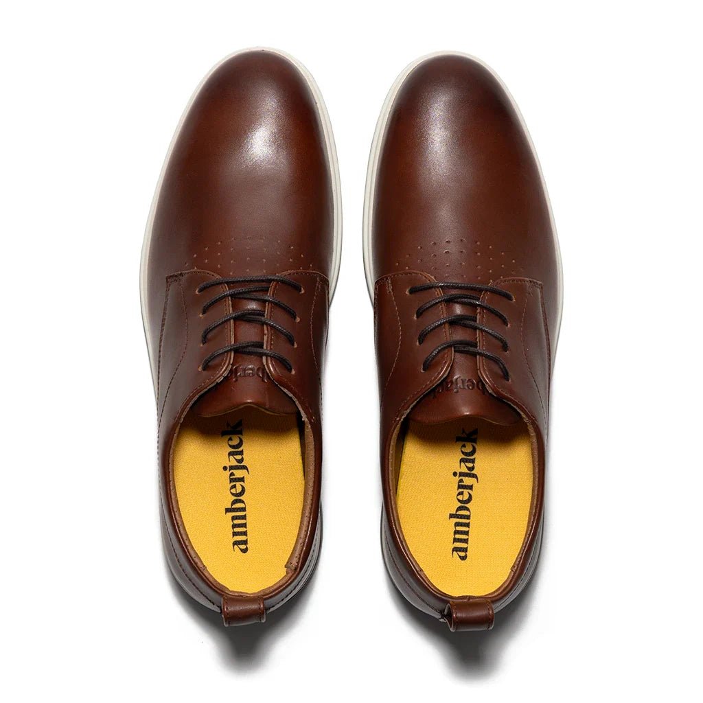 Amberjack The Original Men’S Vegan Leather Coffee Men's Dress Shoes by Amberjack – Don't Panic Shoes