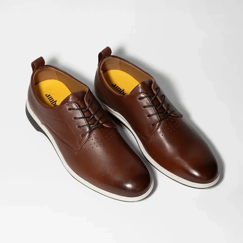 Amberjack The Original Men’S Vegan Leather Coffee Men's Dress Shoes by Amberjack – Don't Panic Shoes