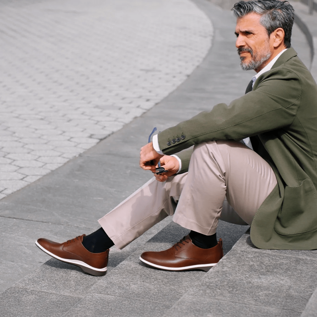 Amberjack The Original Men’S Vegan Leather Coffee Men's Dress Shoes by Amberjack – Don't Panic Shoes