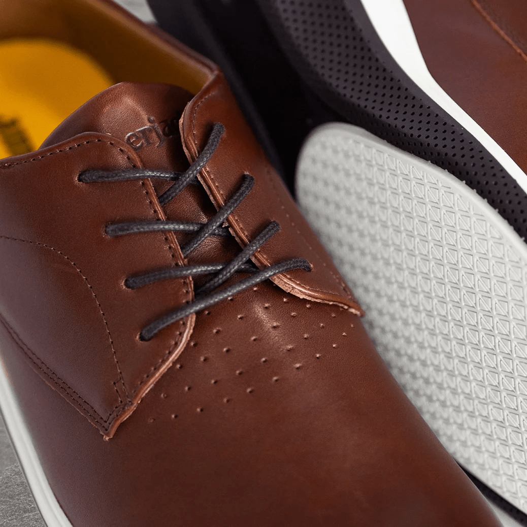 Amberjack The Original Men’S Vegan Leather Coffee Men's Dress Shoes by Amberjack – Don't Panic Shoes