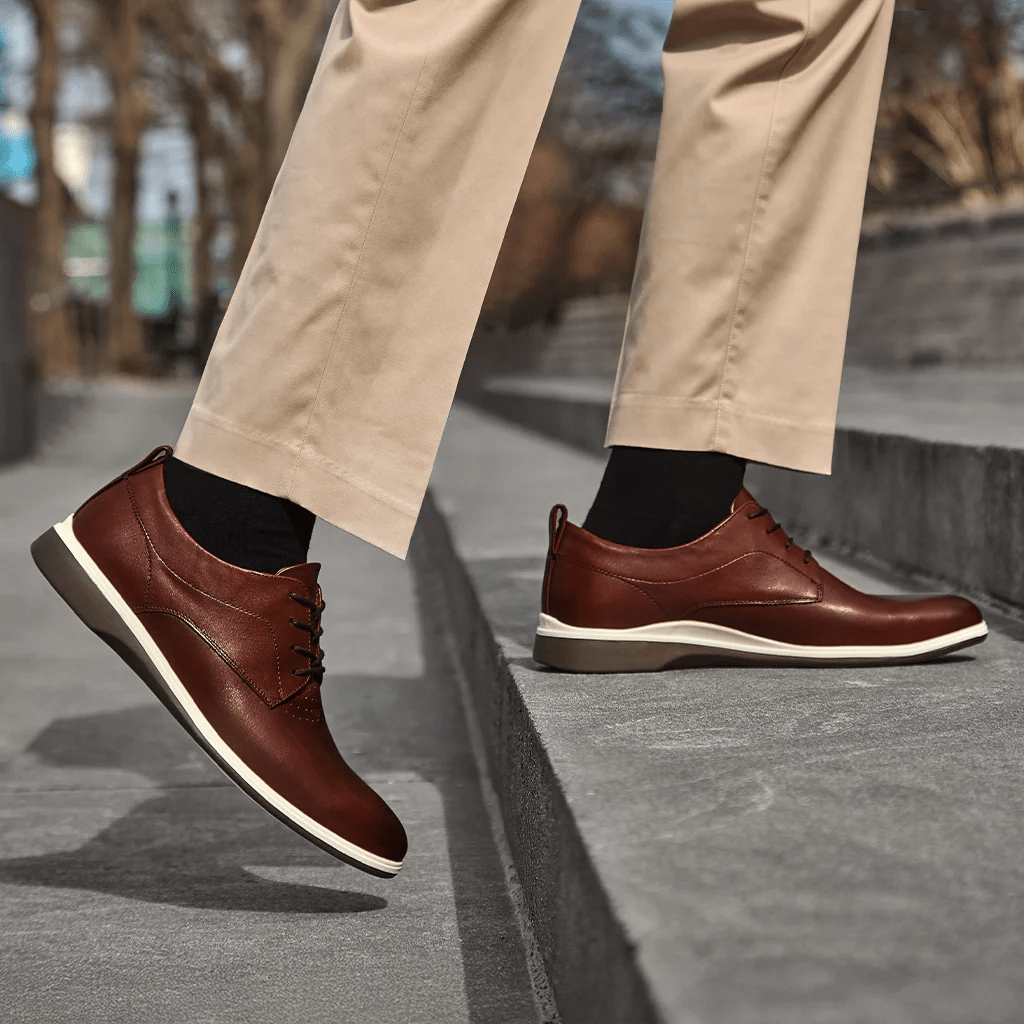 Amberjack The Original Men’S Vegan Leather Coffee Men's Dress Shoes by Amberjack – Don't Panic Shoes