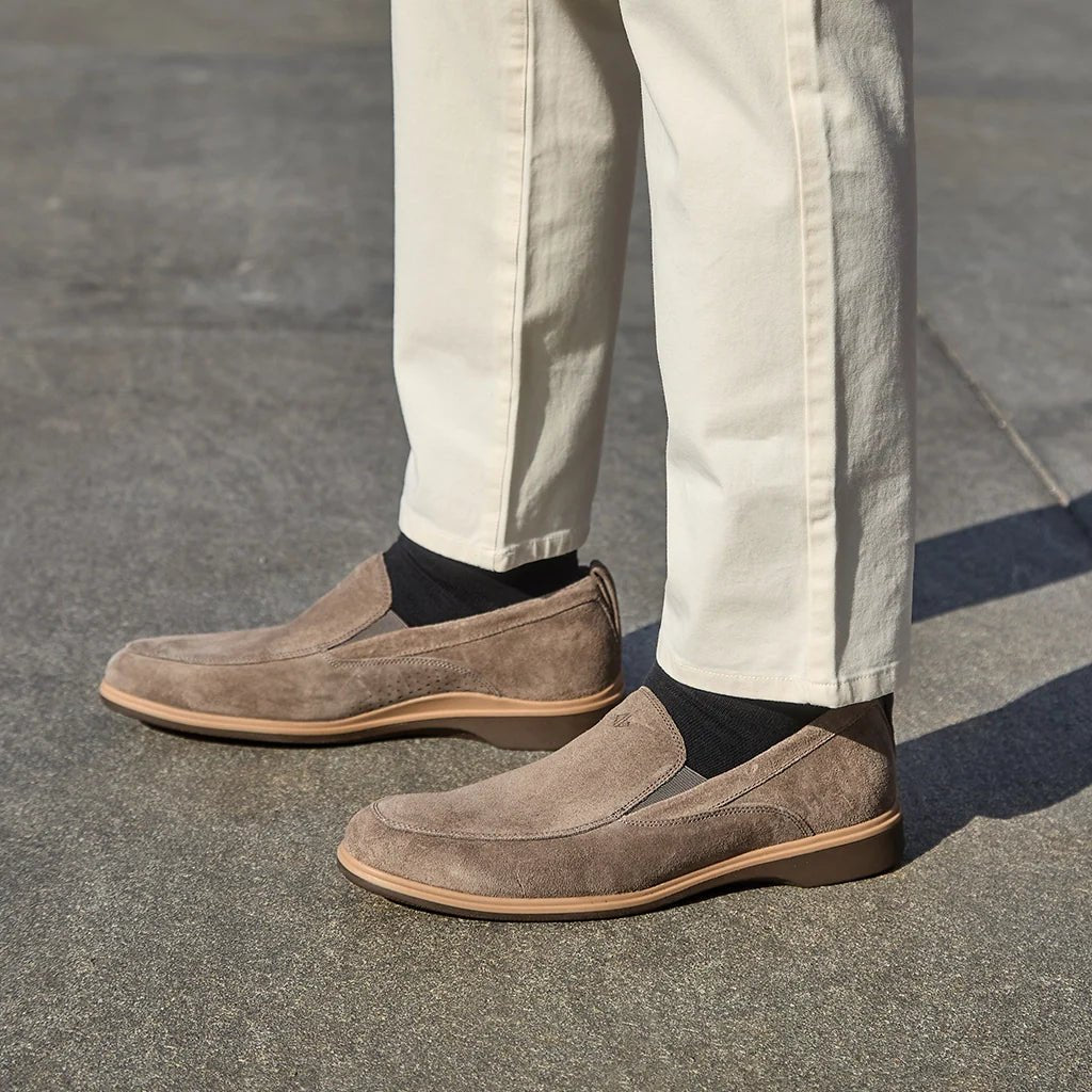 Amberjack The Slip - On Everyday Comfort Men’S Slate Men's Dress Shoes by Amberjack – Don't Panic Shoes