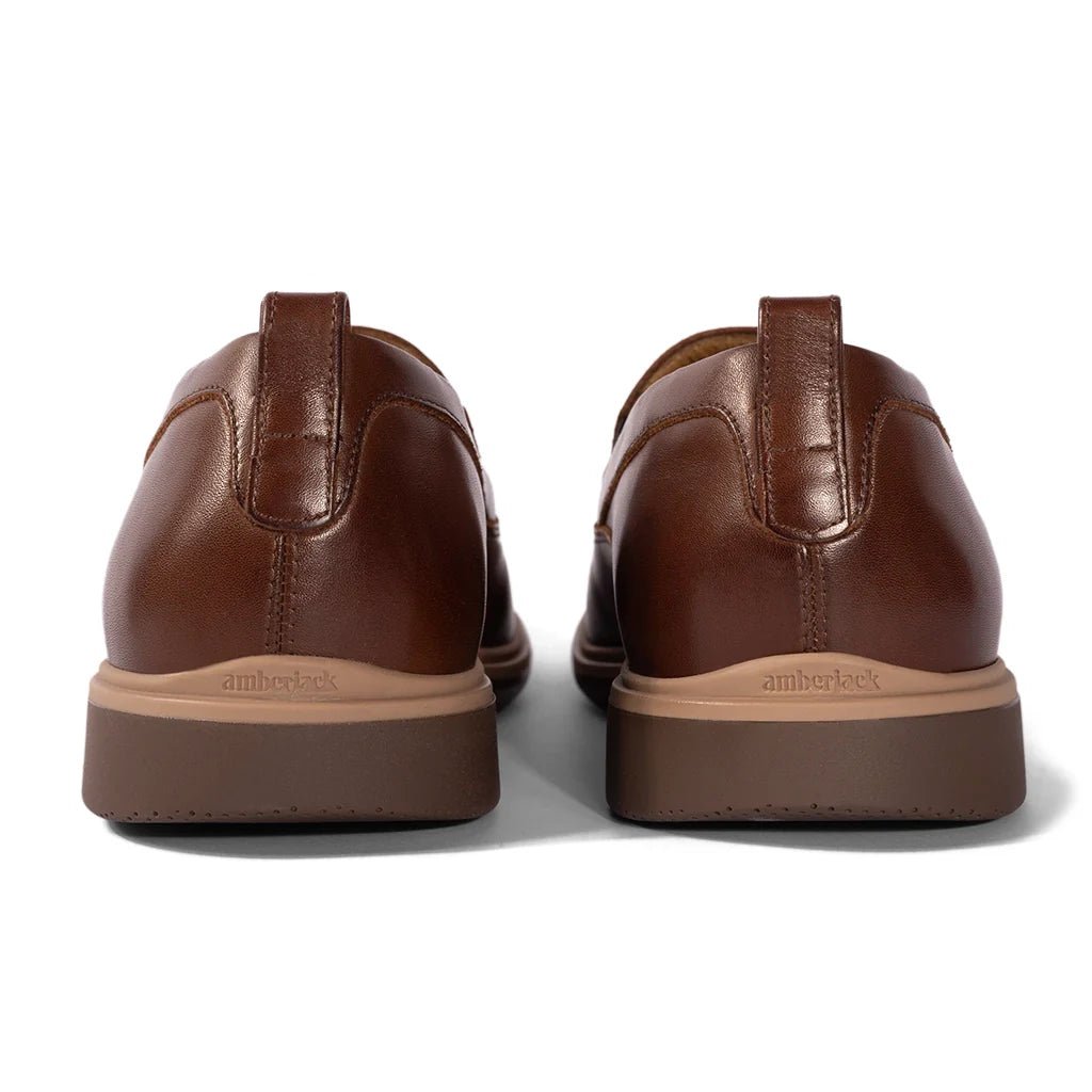 Amberjack The Slip - On Men's Chestnut Men's Dress Shoes by Amberjack – Don't Panic Shoes