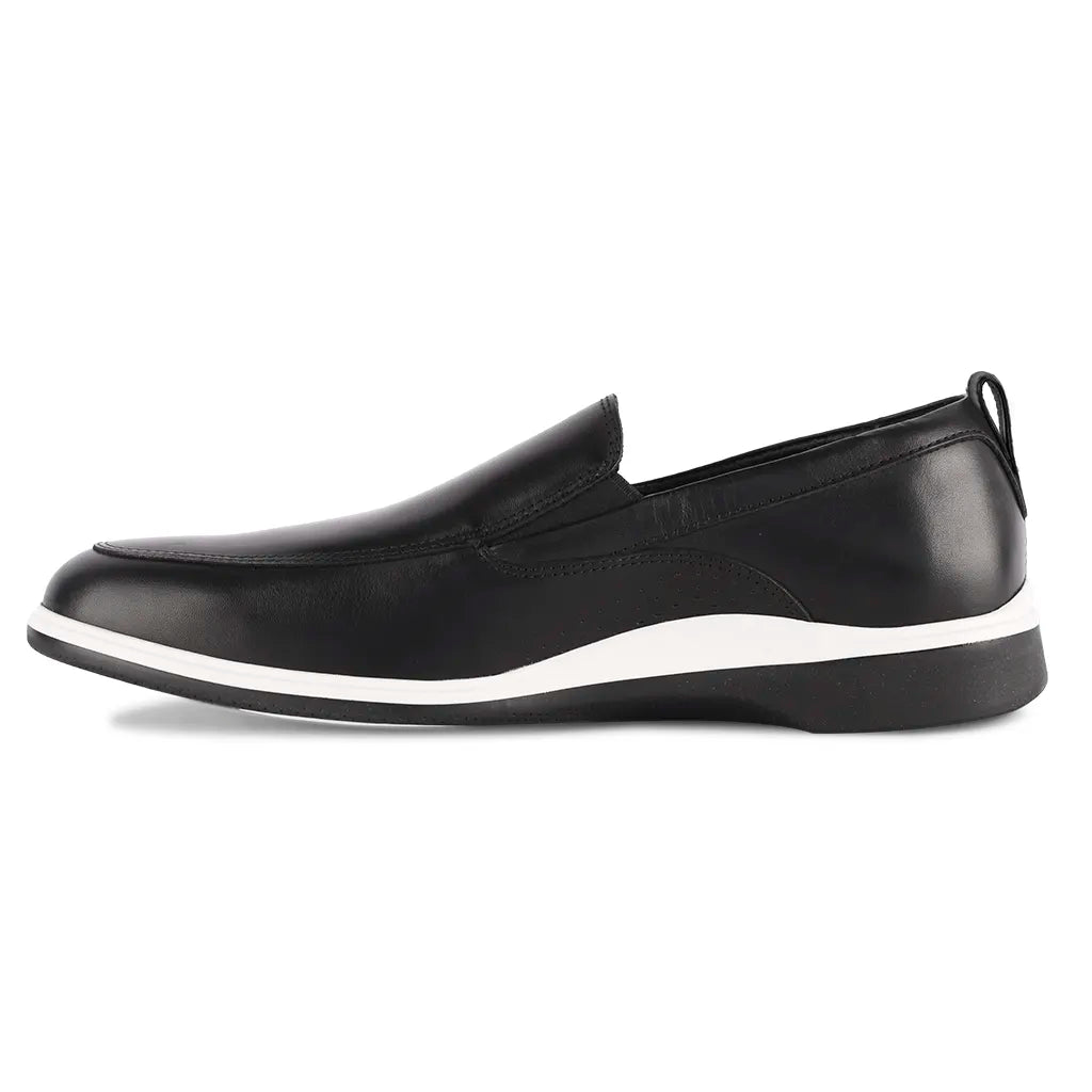 Amberjack The Slip - On Men's Full Grain Leather Onyx Men's Dress Shoes by Amberjack – Don't Panic Shoes