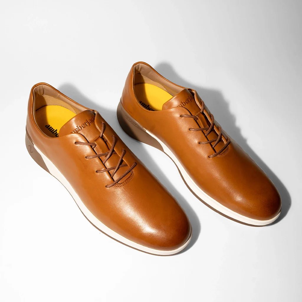 Amberjack Whole Cut Hybrid Classic Shoes Men's Honey Men's Dress Shoes by Amberjack – Don't Panic Shoes