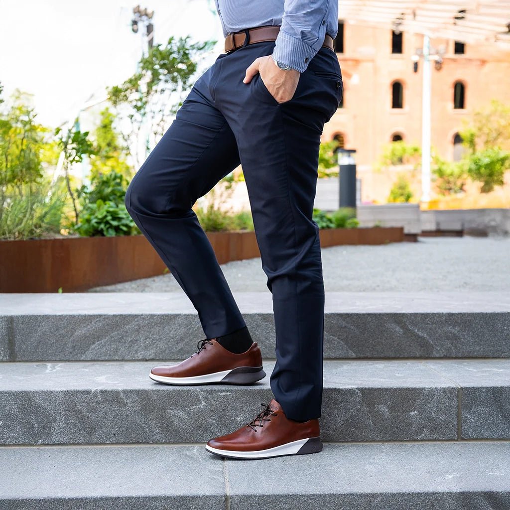 Amberjack Whole Cut Hybrid Footwear Men's Chestnut Men's Dress Shoes by Amberjack – Don't Panic Shoes