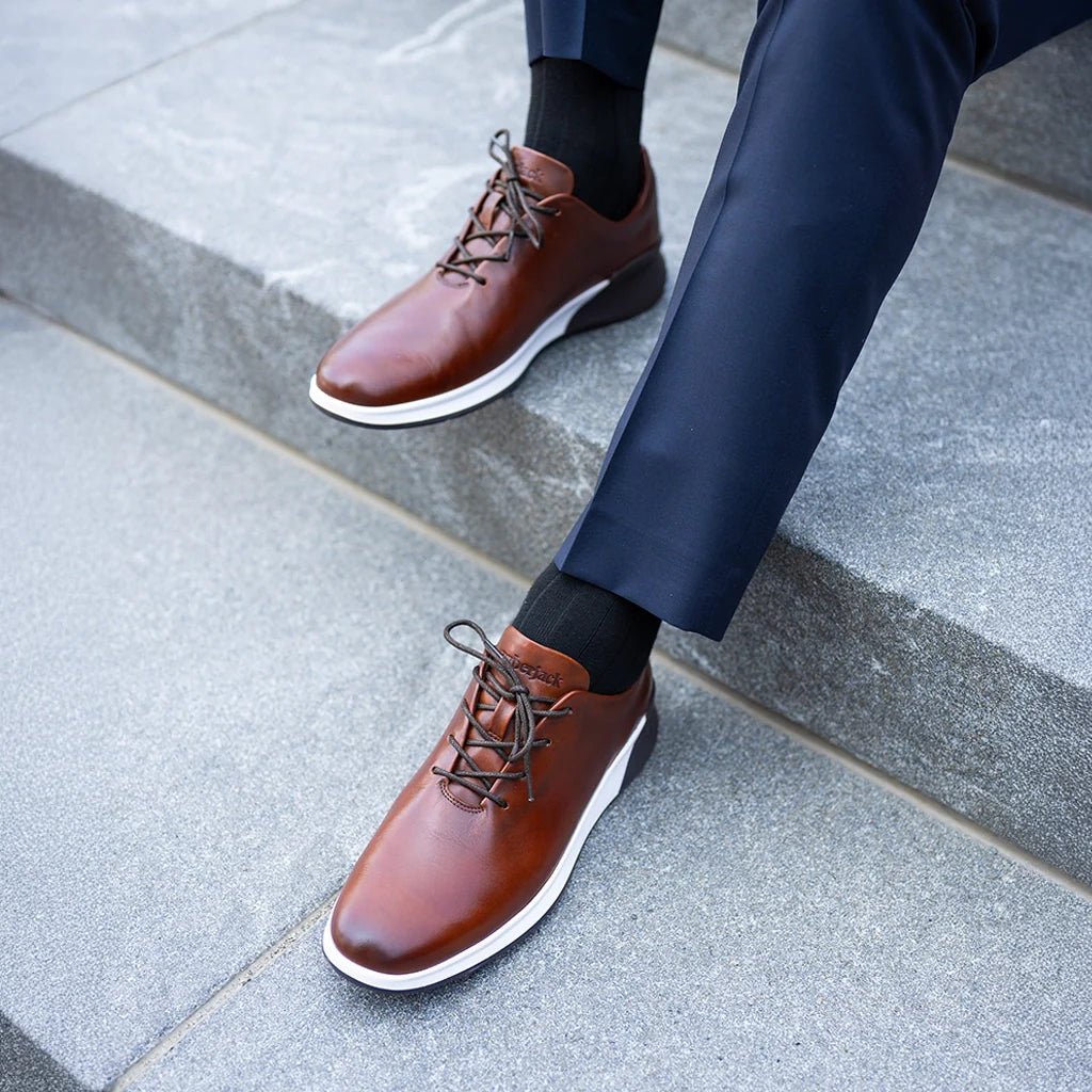 Amberjack Whole Cut Hybrid Footwear Men's Chestnut Men's Dress Shoes by Amberjack – Don't Panic Shoes