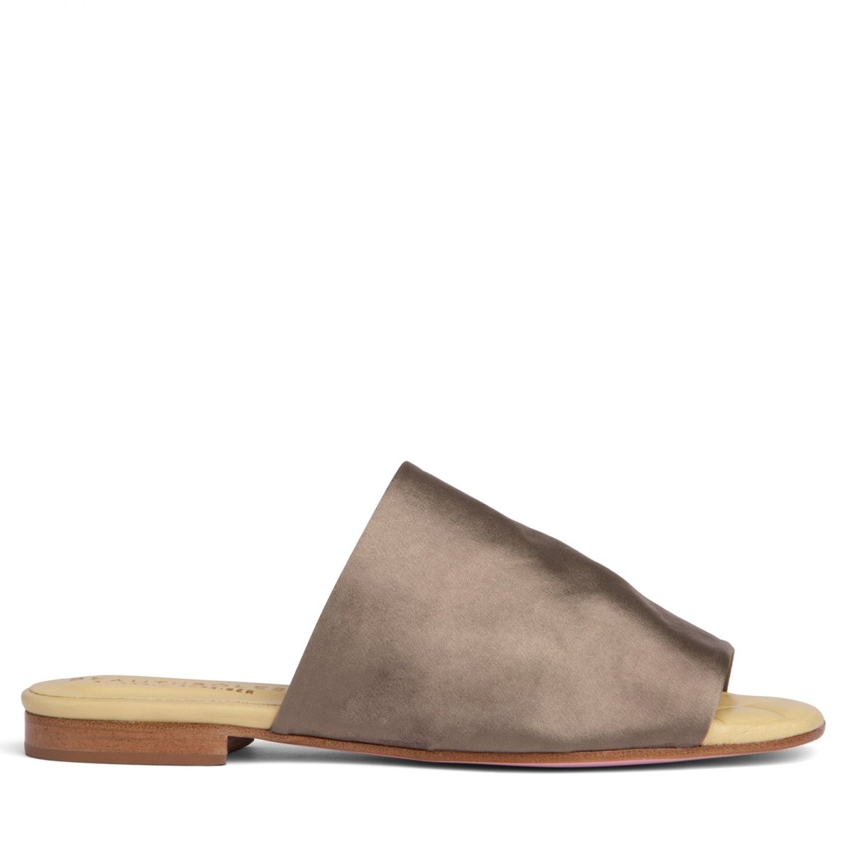 April Stretch Satin Flat Sandal Leather Insole Outsole Sandals by Beautiisoles – Don't Panic Shoes