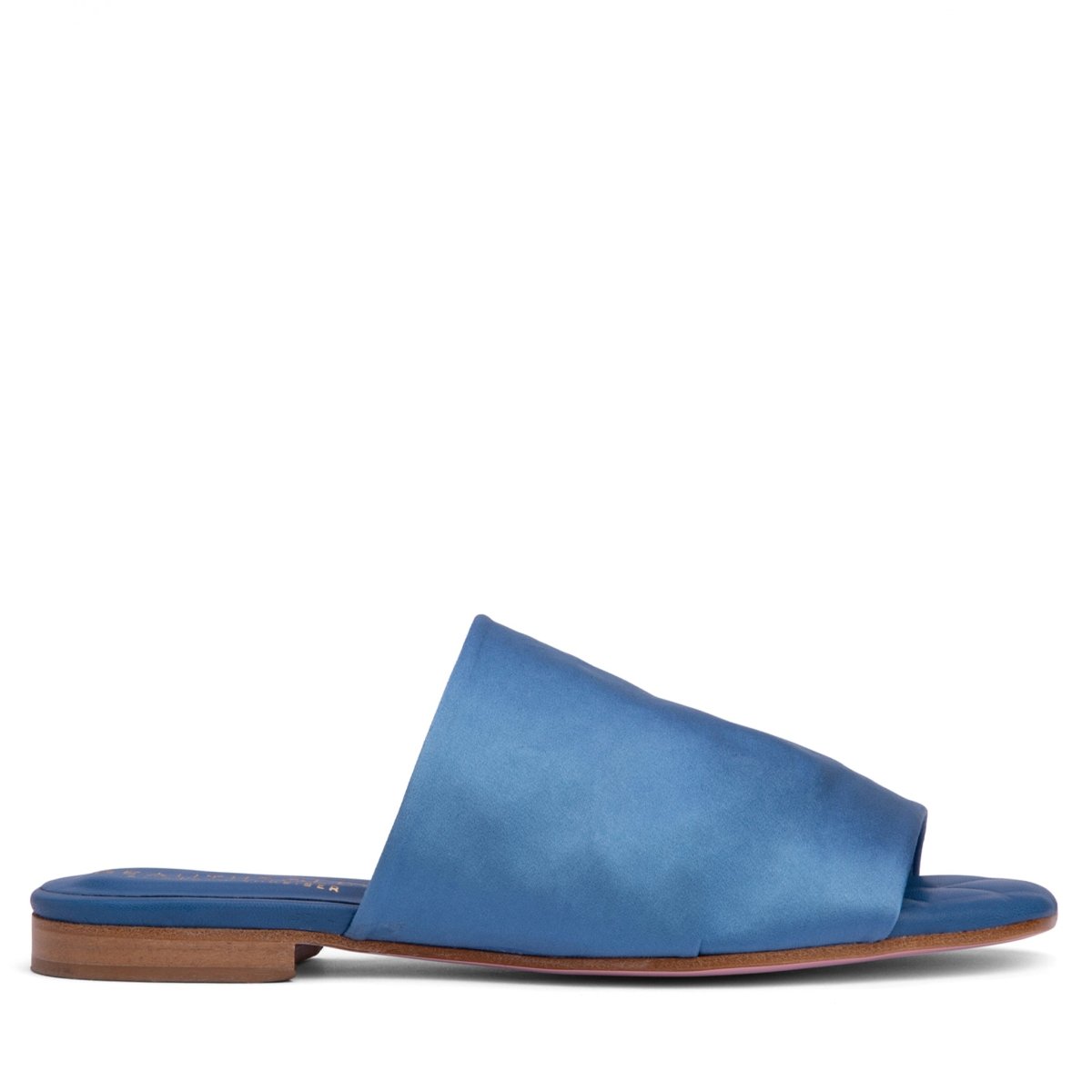 April Stretch Satin Flat Sandal Padded Leather Insole Sandals by Beautiisoles – Don't Panic Shoes