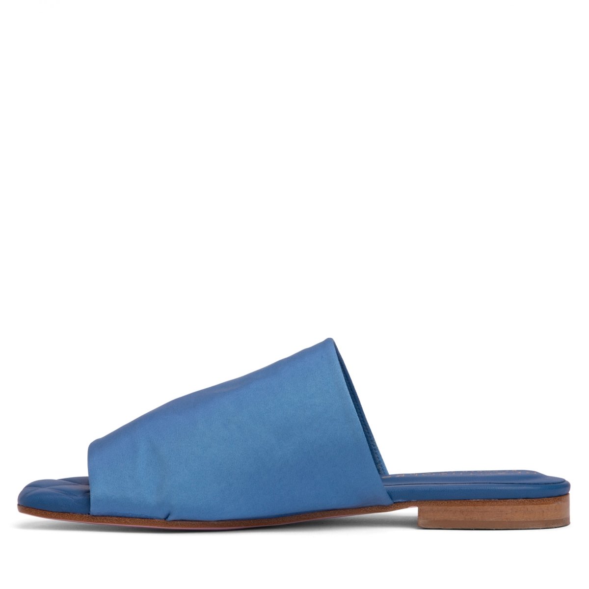 April Stretch Satin Flat Sandal Padded Leather Insole Sandals by Beautiisoles – Don't Panic Shoes