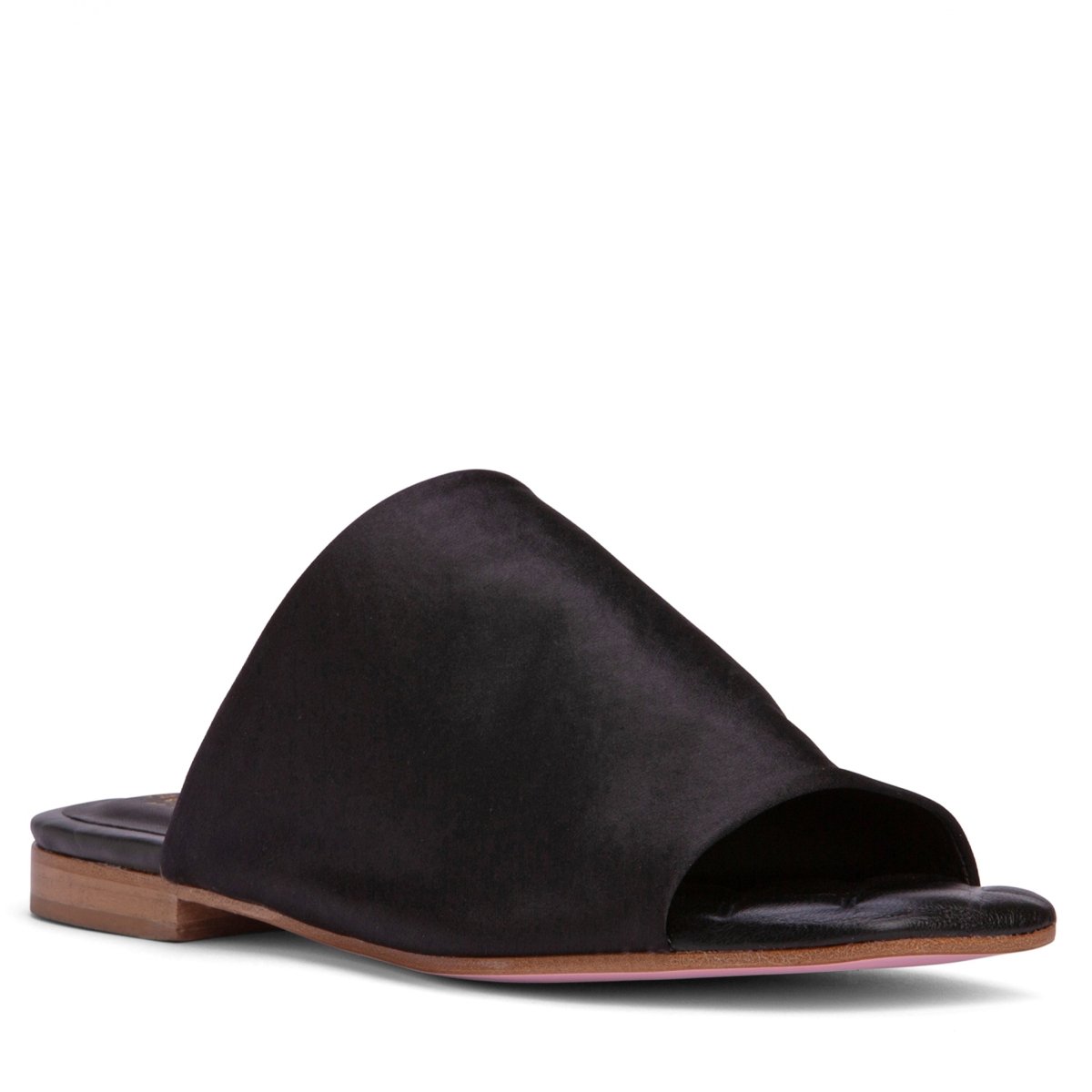 April Stretch Satin Women’S Leather Lined Flat Sandal Sandals by Beautiisoles – Don't Panic Shoes