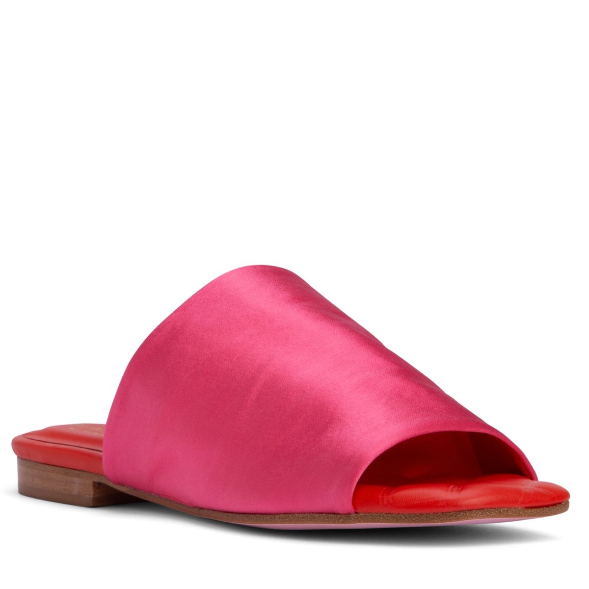 April Women’S Stretch Satin Flat Sandal Light Pink Sandals by Beautiisoles – Don't Panic Shoes