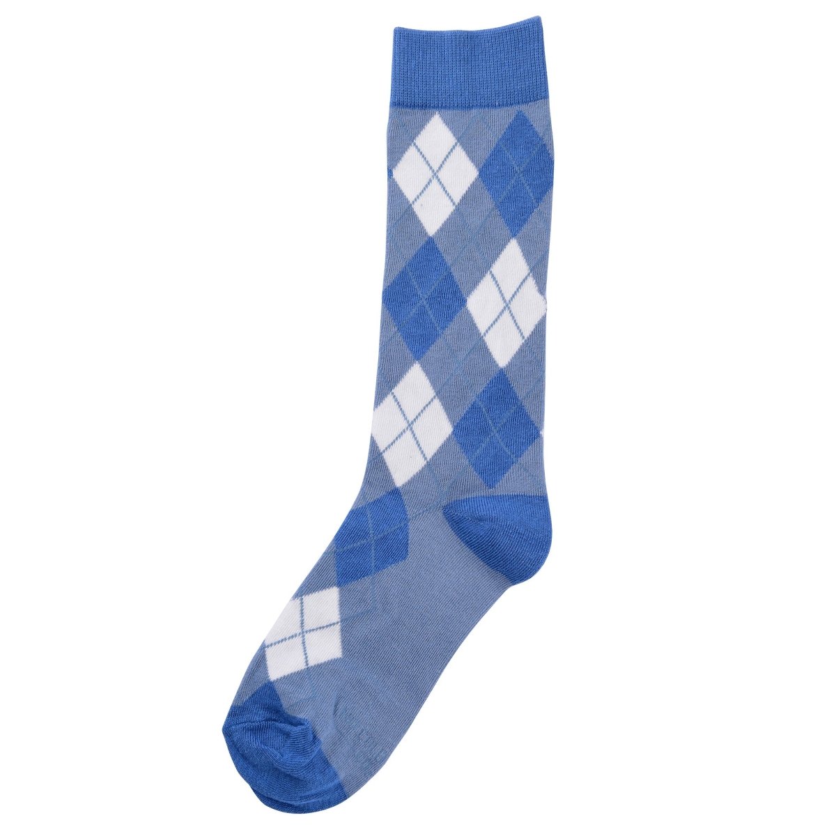 Argyle Dusty Blue Socks Classic Pattern Dress And Casual Wear Versatile Comfortable Stylish Hosiery Socks by No Cold Feet – Don't Panic Shoes