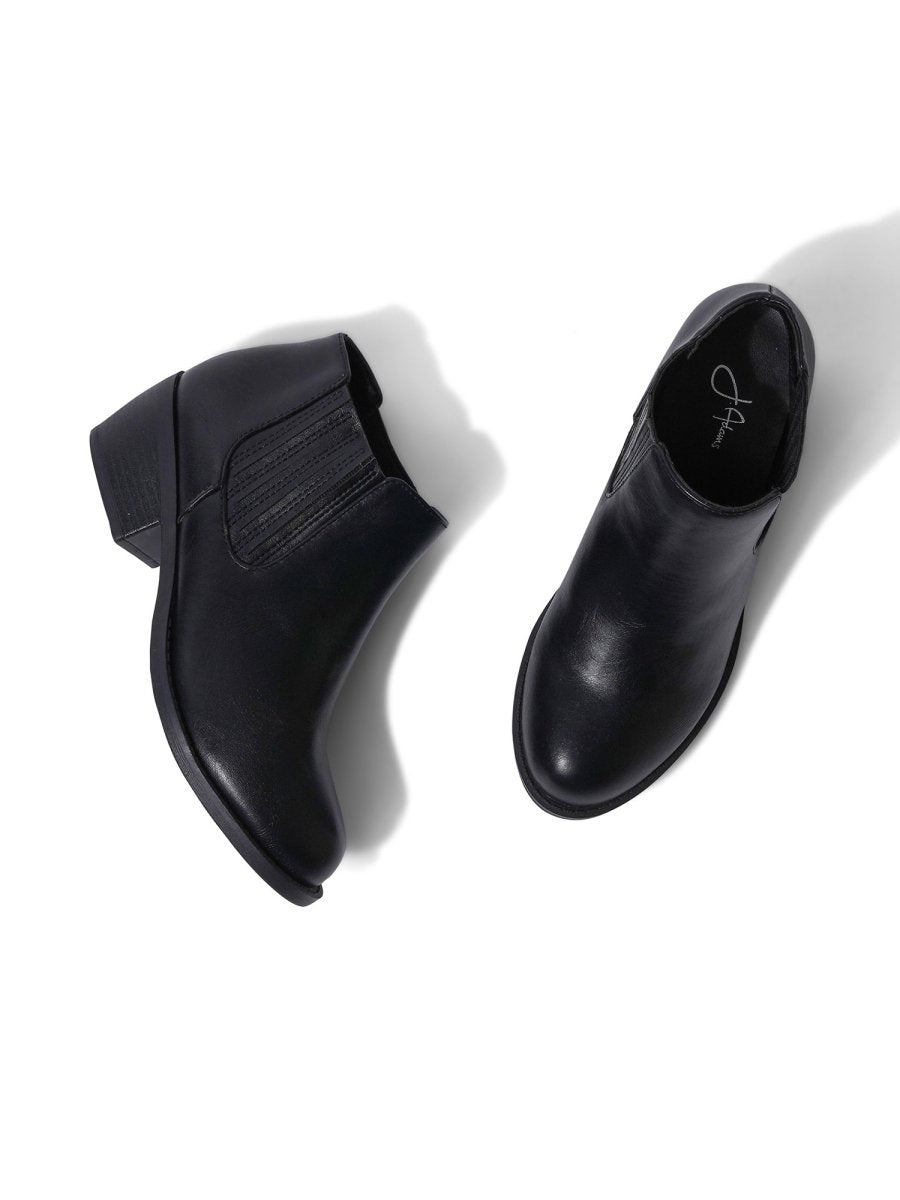 Arlo | Black Booties by J.Adams – Don't Panic Shoes