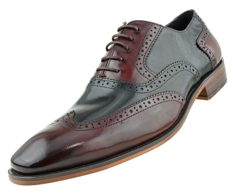 ASher Green Ag100 Burgundy Men’s Dress Shoes Genuine Leather Oxfords by Asher Green – Don't Panic Shoes